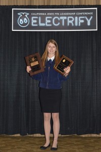 Halley Lauchland, 2016 FFA Star State Degree in Agribusiness Award winner